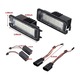 2 db LED Canbus rendszámtábla lámpa készlet, AjieQaQ, hibamentes, kompatibilis VW Golf 4/5/6/7, Passat B7, Passat CC, Polo, Lupo, Skoda, SEAT, erős 6000K megvilágítás, 18 SMD LED, alacsony fogyasztás, Plug & Play telepítés, hosszú élettartam