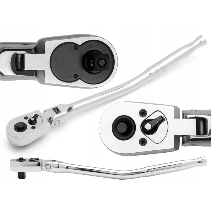 Cheie cu clichet rapid 3/8", Sata, 275mm, crom-vanadiu