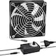 Ventilatoare PC, Ydene®, 12V, 120x120x25 mm, Viteze reglabile, 3000 RPM, 102 CFM, pentru Calculator Laptop router PS4 Xbox TV box DVR amplificator, Negru
