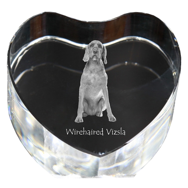 Kristály szív személyre szabott fényképpel, Art-Dog, 7,5x8x5cm, dekoratív