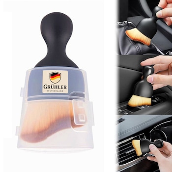 Pensula Profesionala Detailing Auto GRUHLER Ultra Soft Brush cu peri moi ideala pentru curatare interior auto, casa, birou