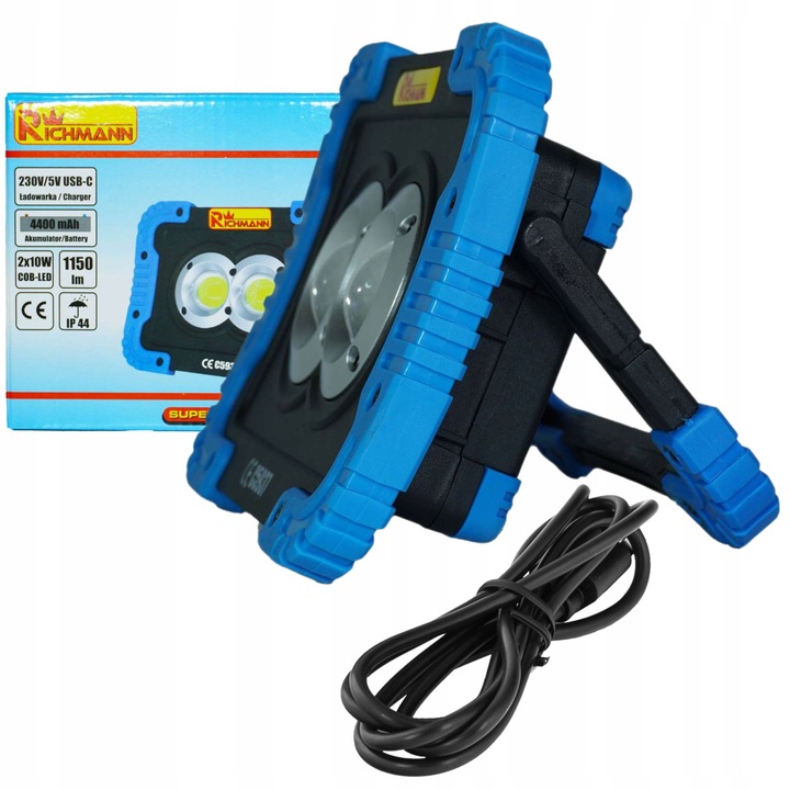 LED lámpa, 2x10W, Richmann, 1150lm, IP44, 75x28x46mm