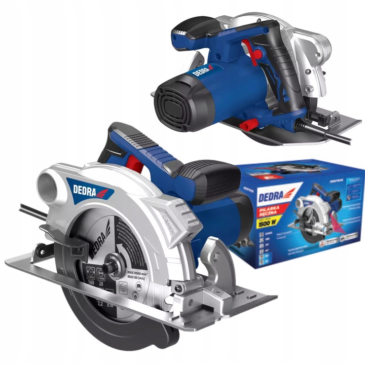 Fierastraie electrice DED7926, 1500W, 185mm, laser, 3m cablu, 63mm grosime de taiere