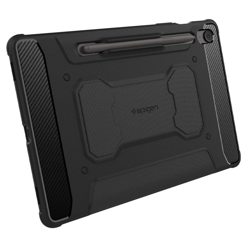 Etui Spigen Rugged Armor Pro pentru tablete, TPU, colturi intarite, negru, 13.1"