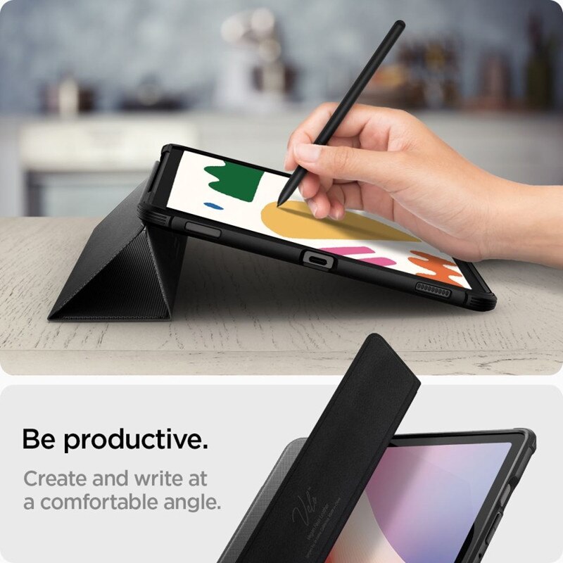 Etui Spigen Rugged Armor Pro pentru tablete, TPU, colturi intarite, negru, 13.1"