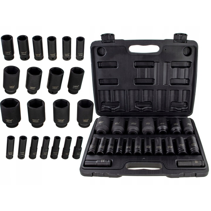 Set chei cu impact, Vorfal, 10-32 mm, 20 piese