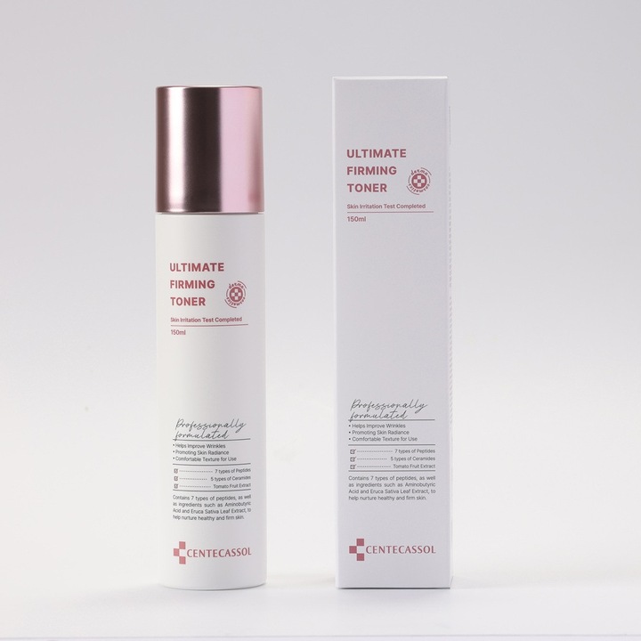 Tonik regeneráló és hidratáló hatással minden bőrtípusra, Centecassol Ultimate Firming Toner - Koreai kozmetikumok, 150 ml