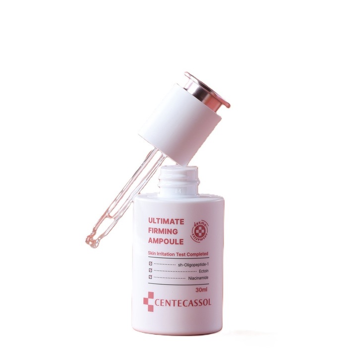 Ampulla sérült/ráncos bőrre, Centecassol Ultimate Firming Ampulla - Koreai kozmetikumok, öregedésgátló, feszesítő, fiatalító és erős hidratáló hatással, 30 ml