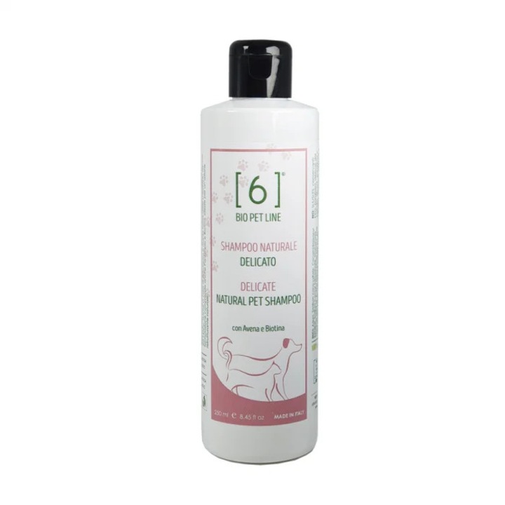 Sampon Natural Delicat pentru Piele Uscata si Regenerarea Blanii cu Ovaz si Biotina, Bio, 6biologico, 250ml