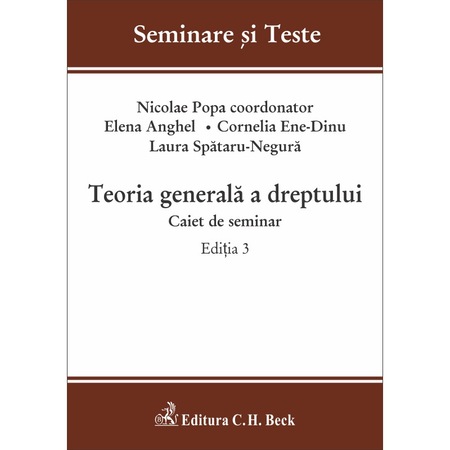 Teoria Generala A Dreptului Caiet De Seminar Editia 3 Emag Ro