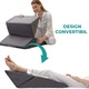 Set 3 Perne Ortopedice Elindor® Memory Foam Pillow pentru Gat, Suport Cervical Ergonomic, Perna Spuma cu Memorie Anatomica cu Gel Racoritor, Ajuta la Spondiloza Cervicala, Post-Operator, Anti-Reflux, Antisforait, Antirid, 56-31 cm, Alb