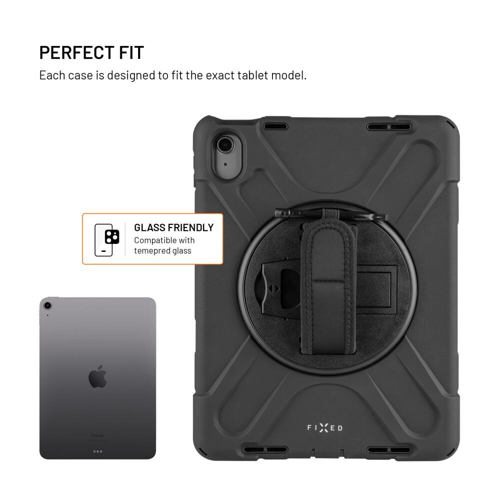 Husa armor FIXED Rugged Tab pentru iPad 10.9" 2022 / Apple iPad 11" 2025, black
