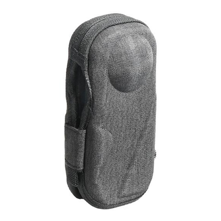 Geanta de protectie si transport pentru camere video sport Insta360 One X4 X3 X2 X1, 13.8x7.1x5.5 cm, Gri Inchis