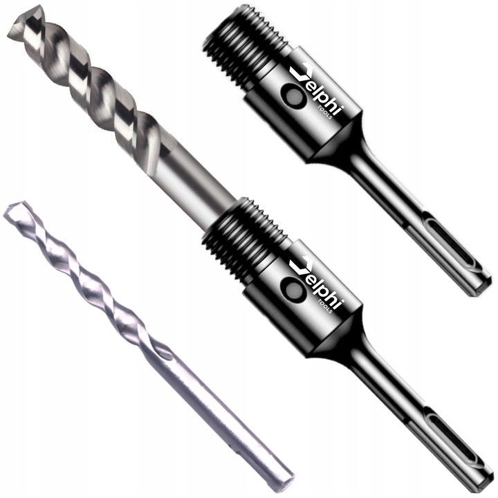 Adaptor SDS+ cu Burghiu de Ghidare Delphi TOOLS® – Compatibil cu Carote Diamantate Segmentate M14