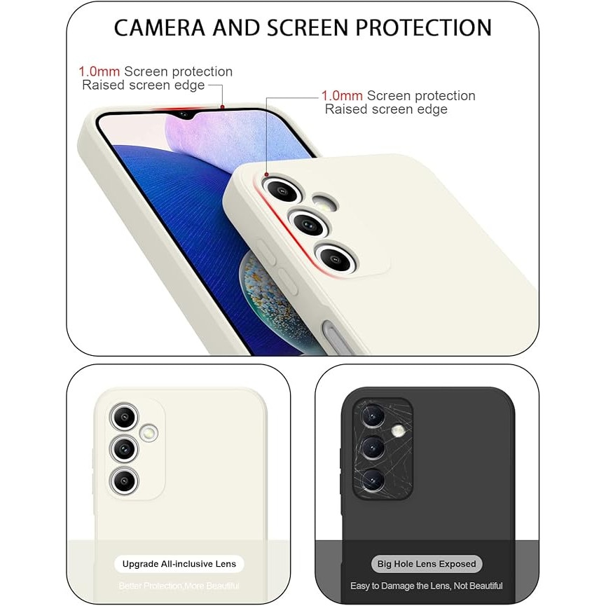 Husa pentru Samsung Galaxy A05s, silicon, bej