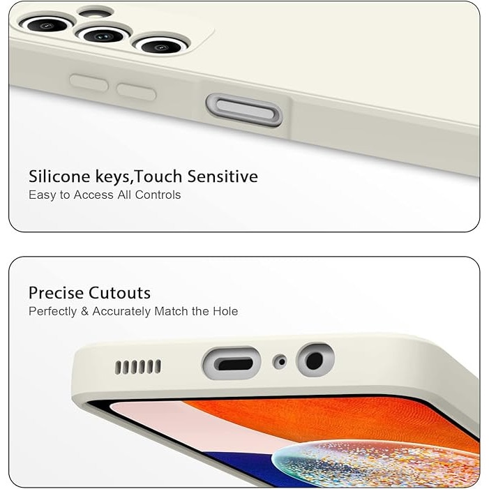 Husa pentru Samsung Galaxy A05s, silicon, bej
