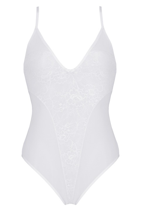 Body Sexy, Passion, Material Transparent, 2 Bretele Ajustabile, Lenjerie Pentru dama, Alb, Alb