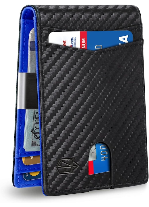 Мъжки портфейл, голям капацитет, веган, 10.5x7.8x1.5см