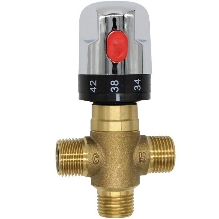 Robinet termostatic, 11.5x3.8x6.2cm, pentru instalatii solare