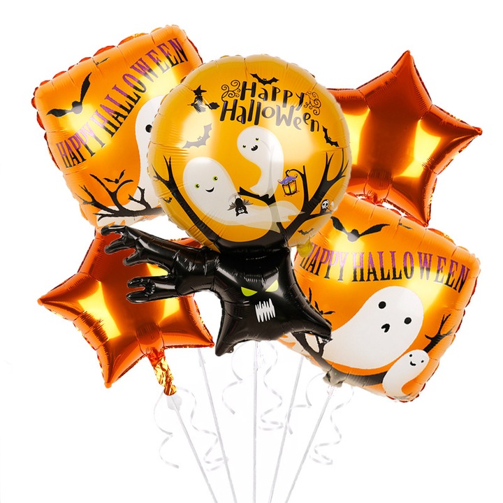 Halloween Lufi Szett, 3 féle, újrahasználható, többszínű