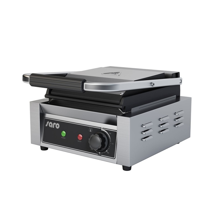 Tostiera simpla, suprafata striata, putere 1800 W, Saro