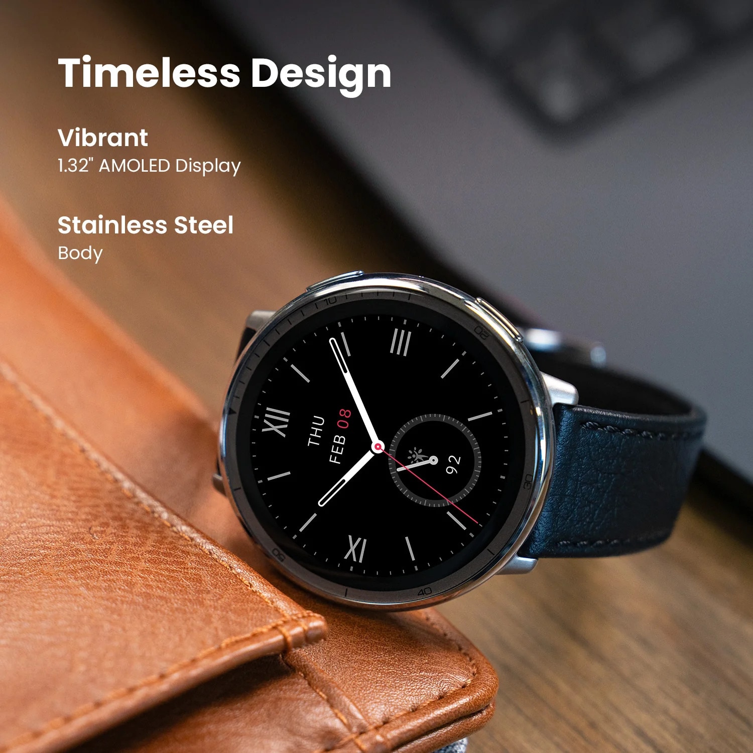 Smartwatch AMAZFIT Active 2 PREMIUM, GPS, Android/iOS, Black