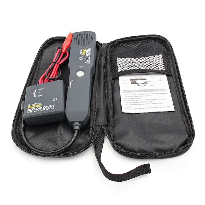 Techstar EM415Pro autóipari kábelteszter – vezetékkereső rövidzárlat/kikapcsolás, hangjelzés, folytonosságvizsgálat