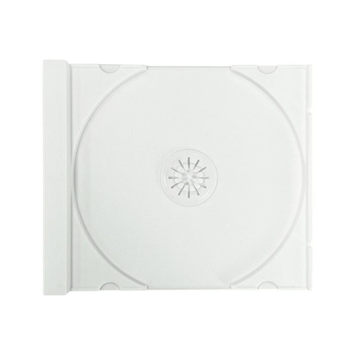 Carcasa CD 10.4 mm interior alb semi opac