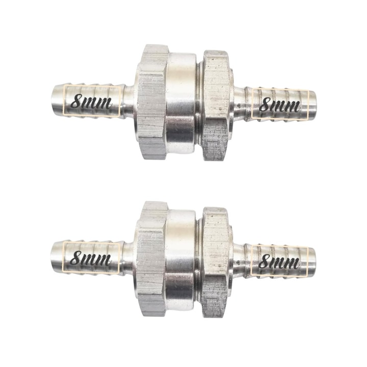 Supapa FI 8 mm - 2 buc, UNISENS, apare sageata cu indicarea sensului, pentru utilaje agricole, compatibila motorina sau benzina