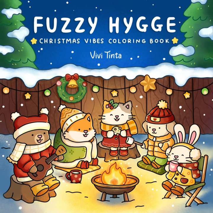 Kifestőkönyv minden korosztály számára, Coco Wyo, Fuzzy Hygge karácsonyi kiadás