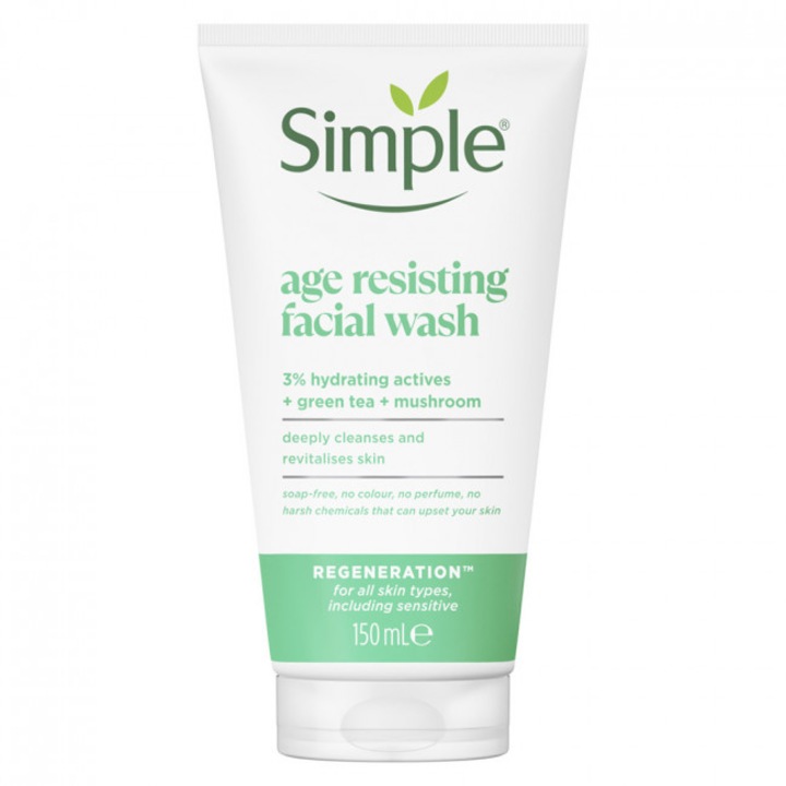 Gel de curatare faciala regenerant, anti-Imbatranire Simple Age Resisting, 150 ml