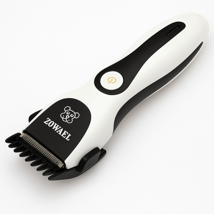 Masina de tuns pentru animale ZOWAEL, Reincarcabila, 2 Piepteni ajustabili, Design ergonomic, Ideala pentru caini si pisici, Brivoo®