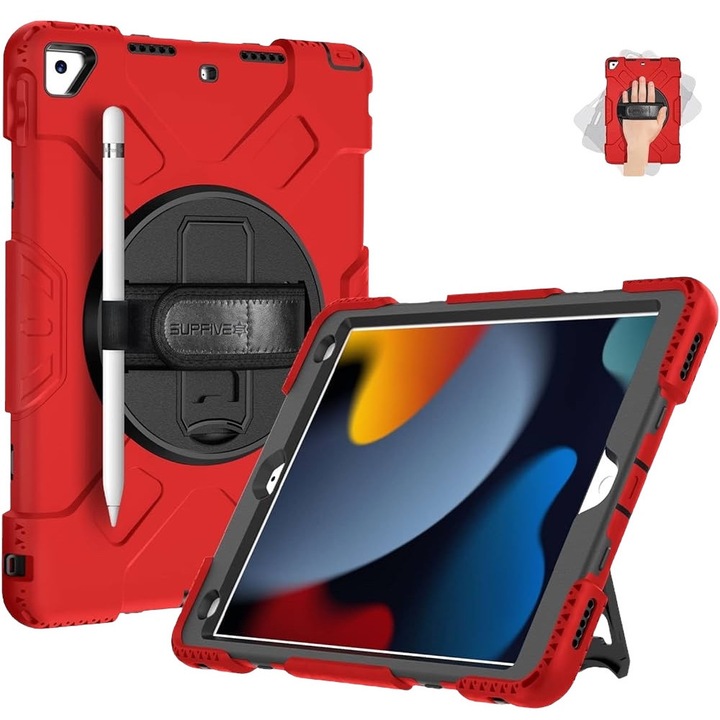 iPad 10.2/10.5 készülékkel kompatibilis tok, piros