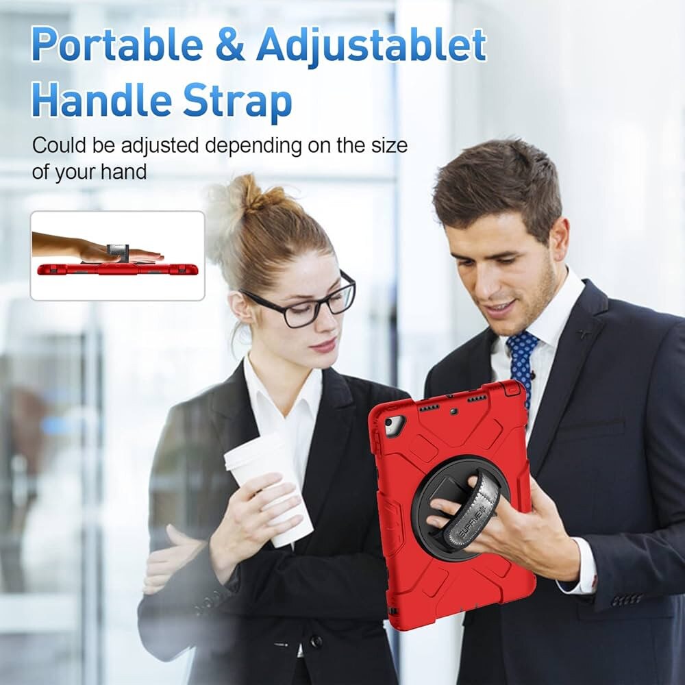 Husa compatibila cu iPad 10.2/10.5, Rosu