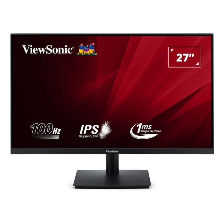 Monitor IPS LED ViewSonic 27" VA270-H-2, Full HD 1920 x 1080, VGA, HDMI, 100 Hz, 1 ms Fekete