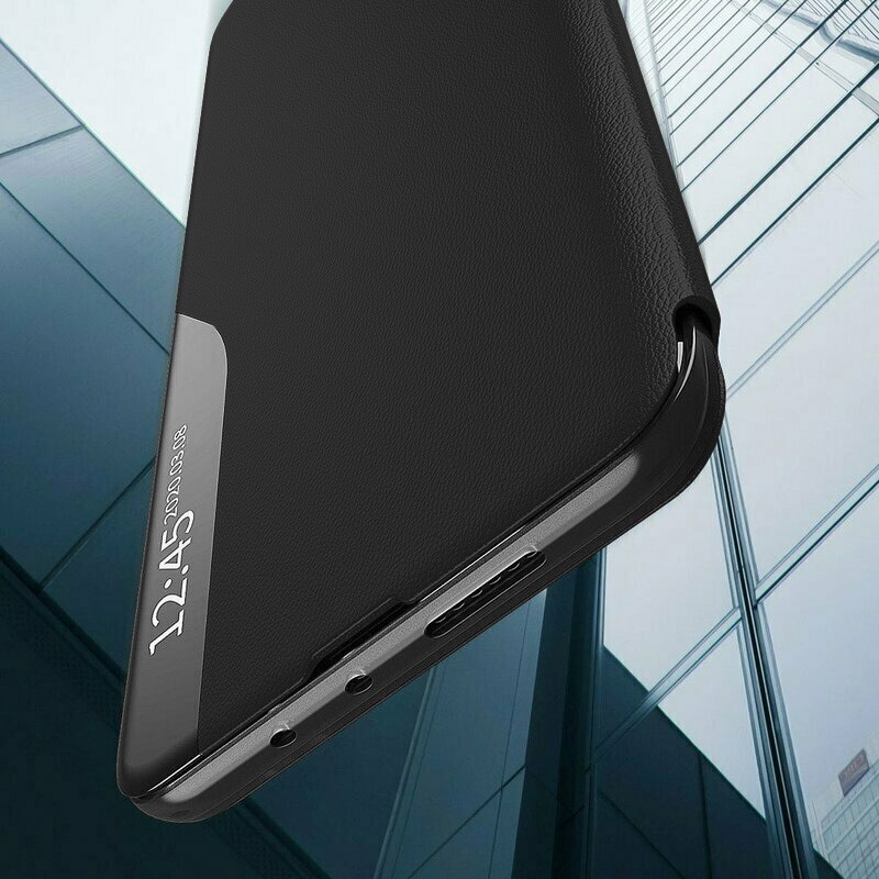 Husa pentru Honor 400 Lite Tip Carte, S-View, Functie de Stand, Calitate Premium, Antisoc, Protectie Sporita, Negru