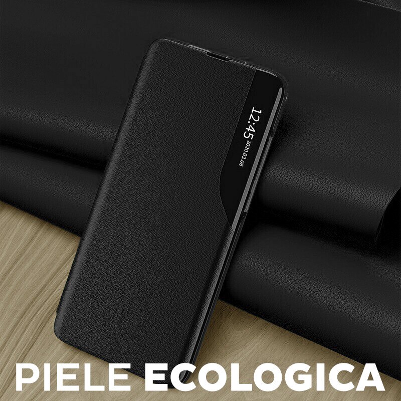 Husa pentru Honor 400 Lite Tip Carte, S-View, Functie de Stand, Calitate Premium, Antisoc, Protectie Sporita, Negru