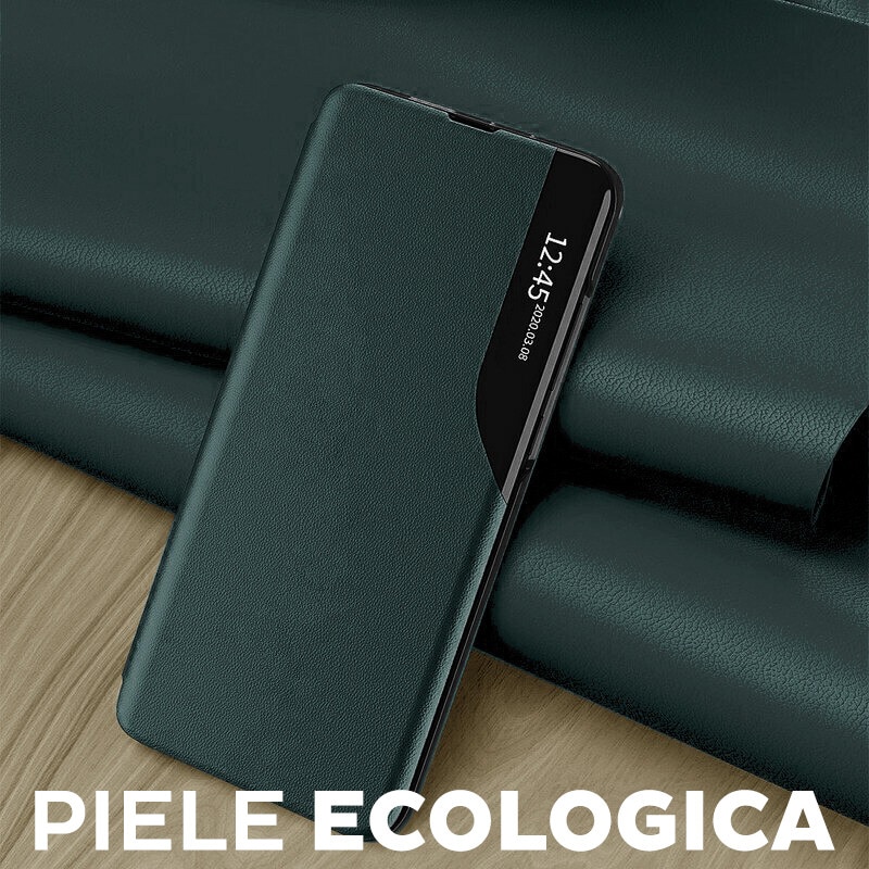 Husa pentru Honor 400 Lite Tip Carte, S-View, Functie de Stand, Calitate Premium, Antisoc, Protectie Sporita, Verde