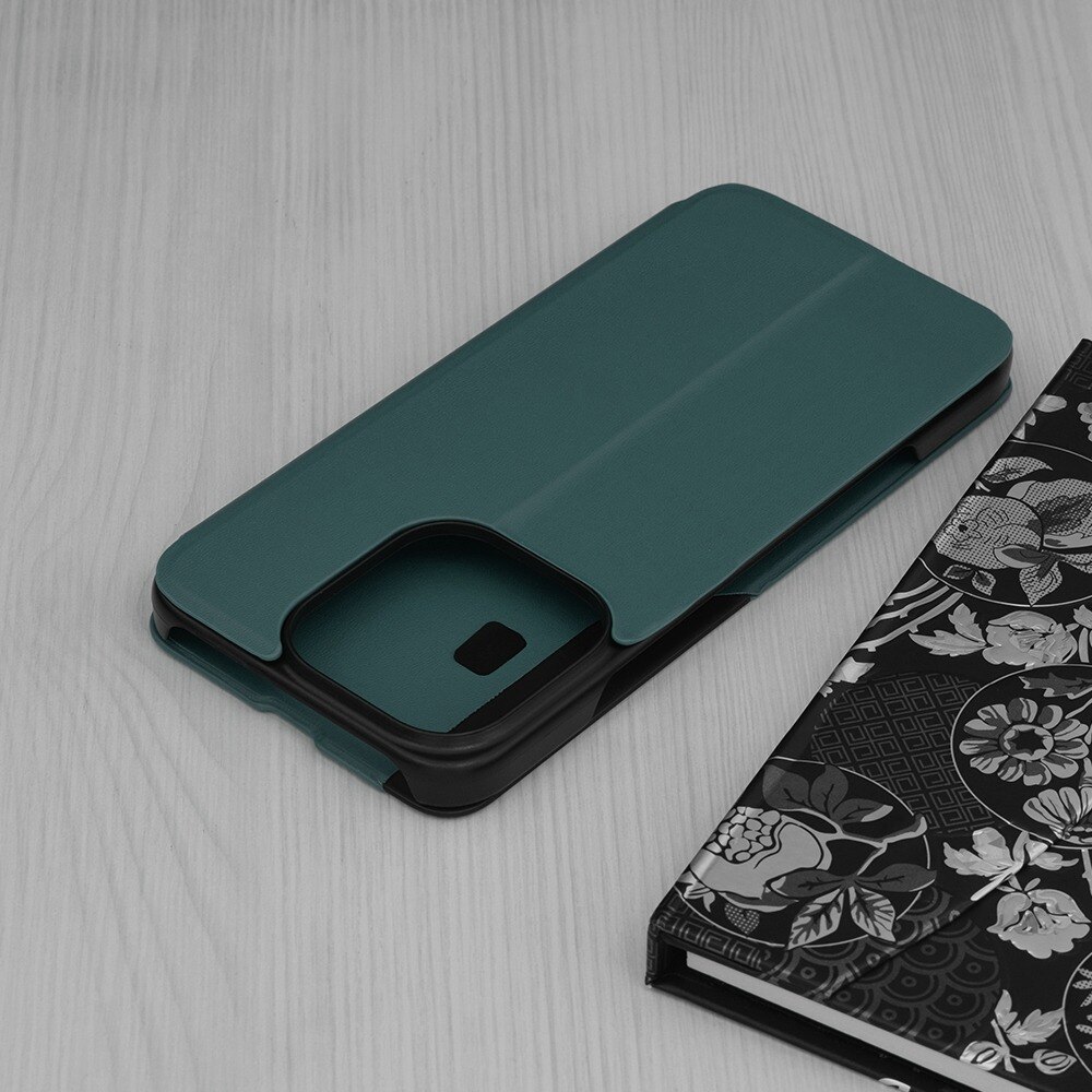 Husa pentru Honor 400 Lite Tip Carte, S-View, Functie de Stand, Calitate Premium, Antisoc, Protectie Sporita, Verde