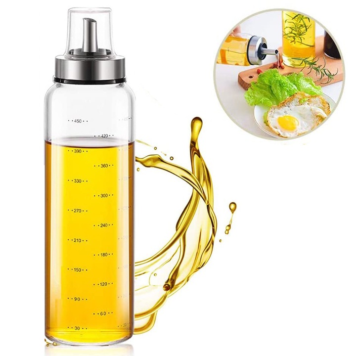 Sticla dozator ulei de masline, sticla de ulei si otet 500 ml