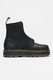 Dr. Martens, Ghete slip-on unisex de piele, fara sireturi Zebzag, Negru