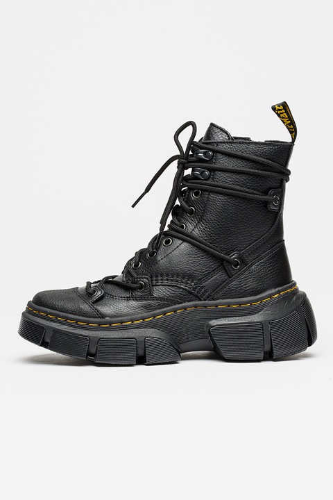 Dr. Martens, Ghete unisex de piele cu aspect masiv DMXL, Negru