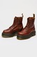 Dr. Martens, Ghete flatform de piele Jadon, Visiniu