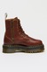 Dr. Martens, Ghete flatform de piele Jadon, Visiniu