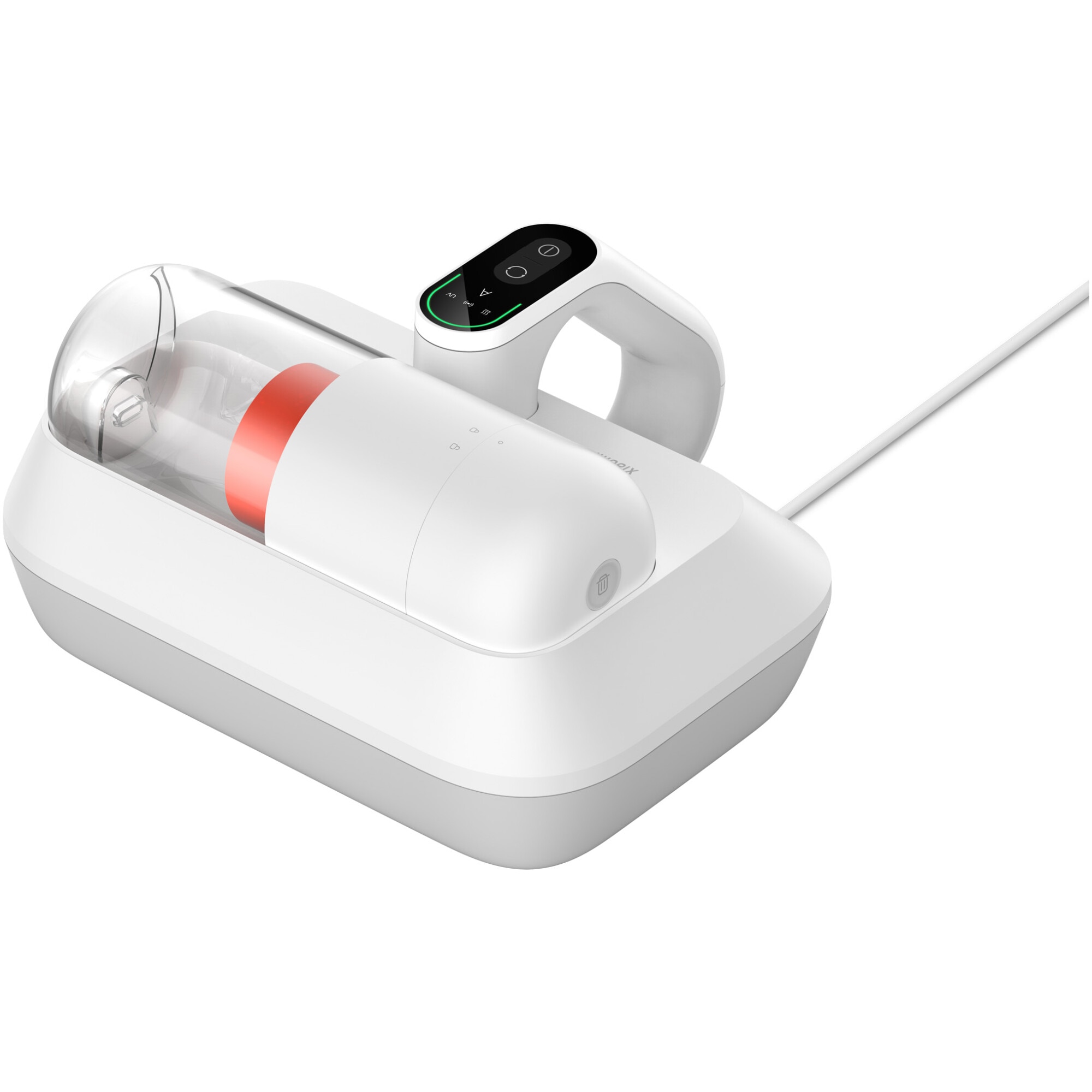 Aspirator Xiaomi Dust Mite Pro BHR8943EU pentru indepartarea acarienilor, 14kPa, 400W, UV sterilizare, ultrasunete, filtrare HEPA, perie electrica spiralata, senzor inteligent, recipient transparent pentru praf, alb