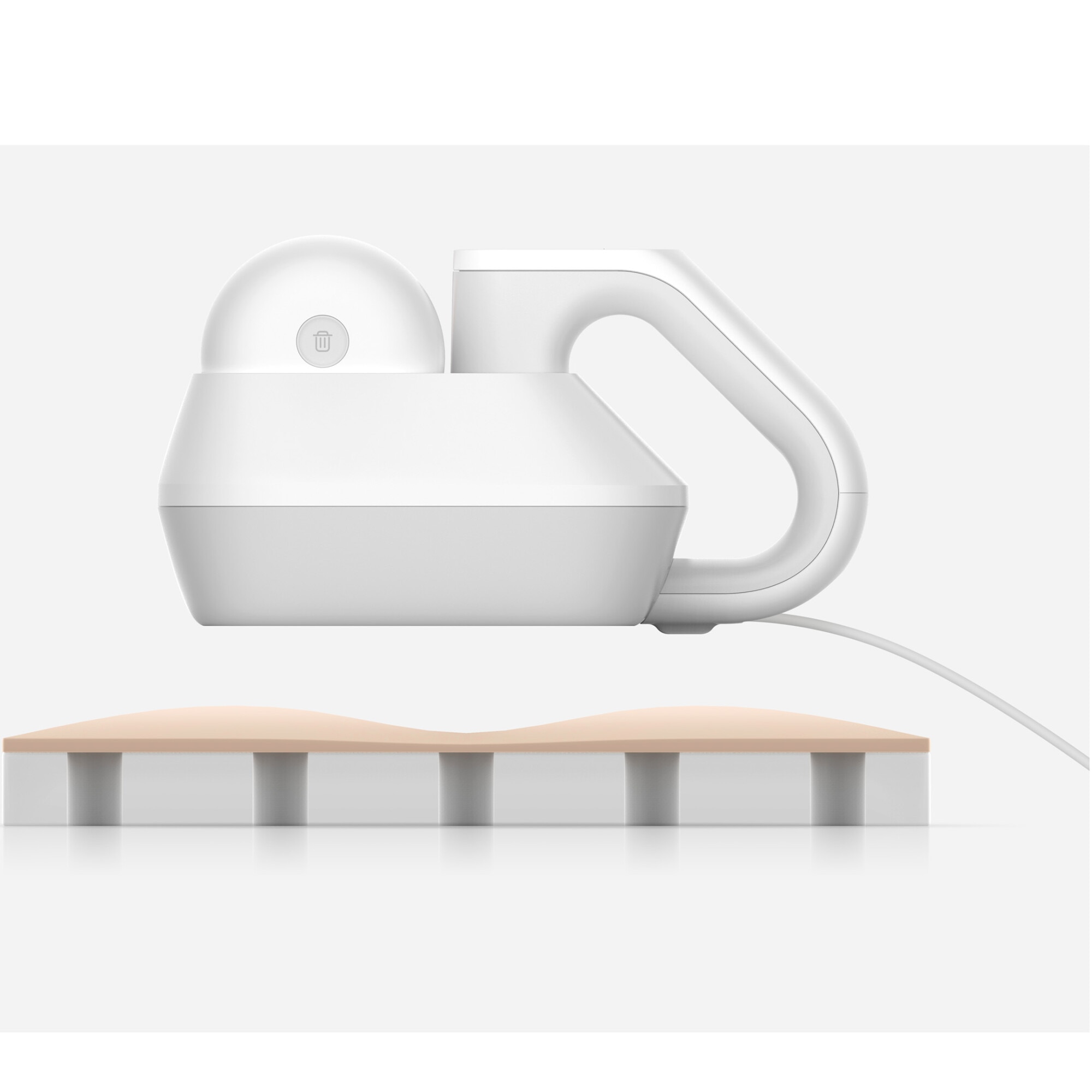 Aspirator Xiaomi Dust Mite Pro BHR8943EU pentru indepartarea acarienilor, 14kPa, 400W, UV sterilizare, ultrasunete, filtrare HEPA, perie electrica spiralata, senzor inteligent, recipient transparent pentru praf, alb