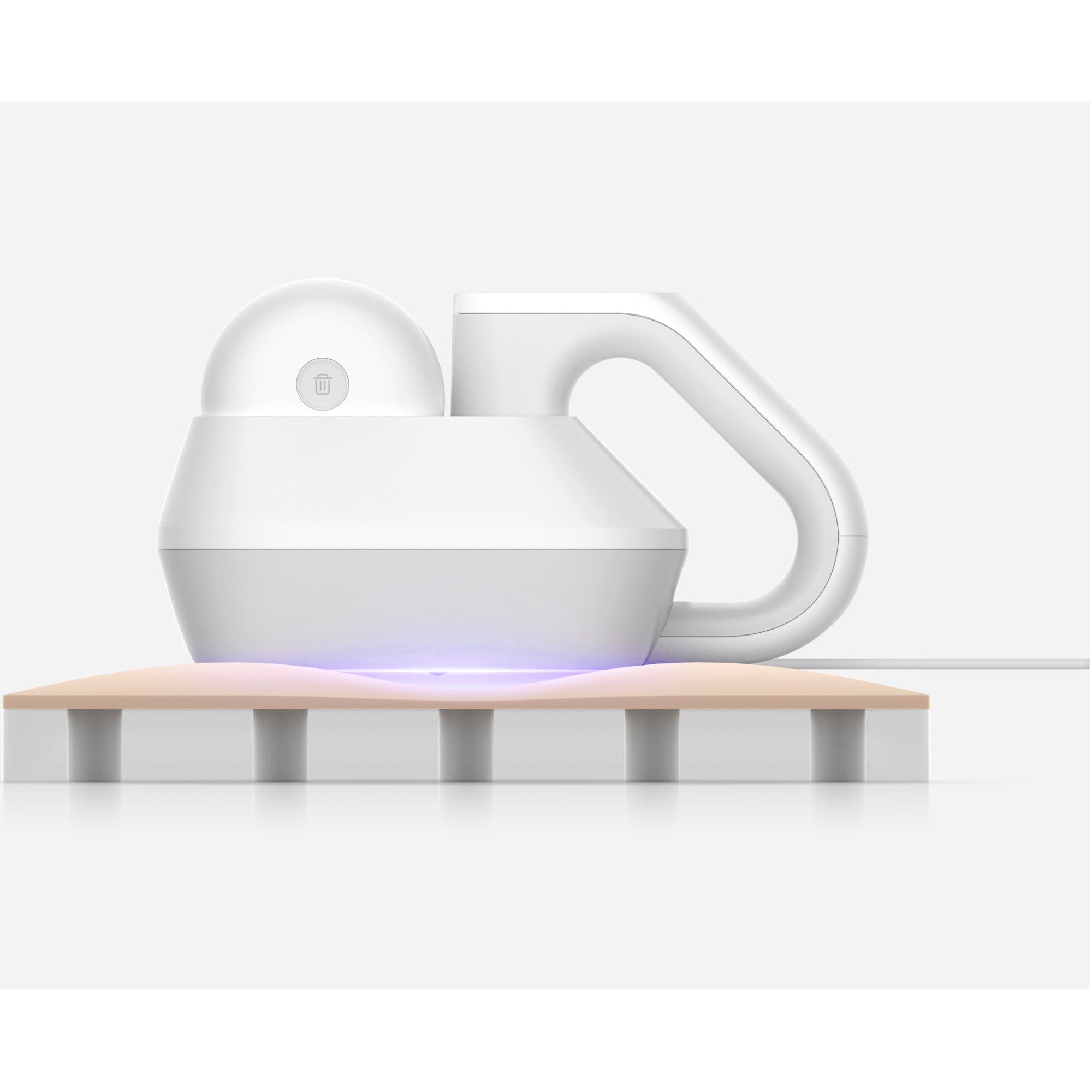 Aspirator Xiaomi Dust Mite Pro BHR8943EU pentru indepartarea acarienilor, 14kPa, 400W, UV sterilizare, ultrasunete, filtrare HEPA, perie electrica spiralata, senzor inteligent, recipient transparent pentru praf, alb