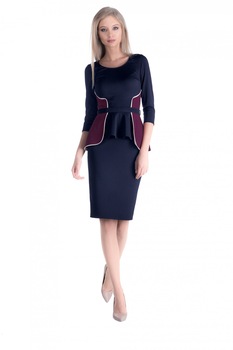Rochie Penny, Bleumarin/Mov Rochie Penny, Bleumarin/Mov