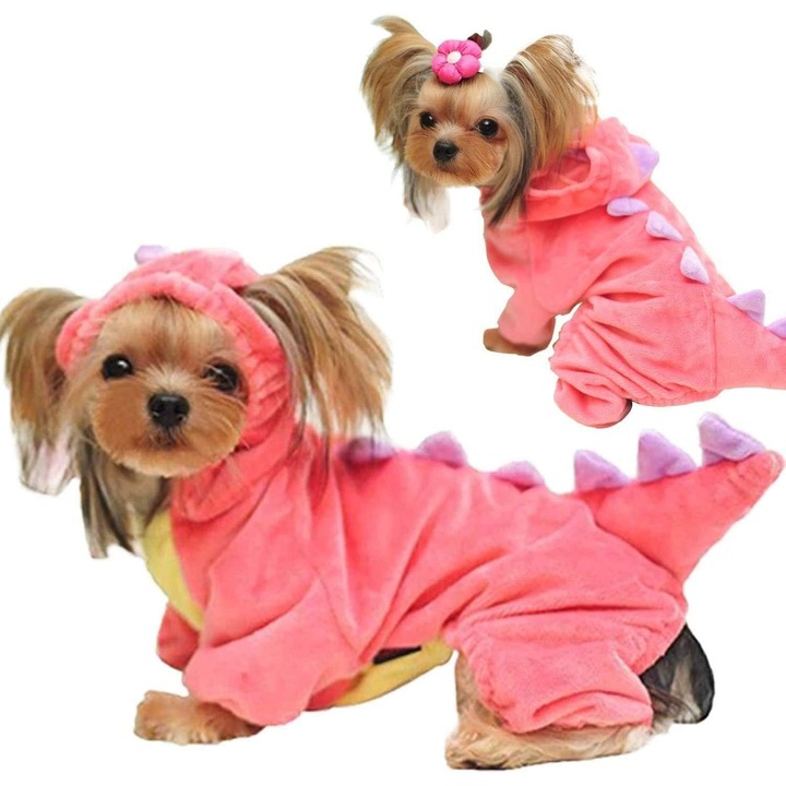 Halloween jelmez háziállatoknak, kutya, macska, dinoszaurusz, kapucnis pulóver, állat, polár dzseki, meleg ruhák, ruhák kis és közepes kutyáknak, macskáknak, Halloween, cosplay, ruházati kiegészítők