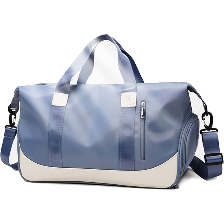 Női sporttáska, többszínű, 47x22x25cm, cipőtartó rekesszel, vízálló